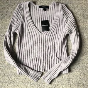 Long sleeve crop sweater new
